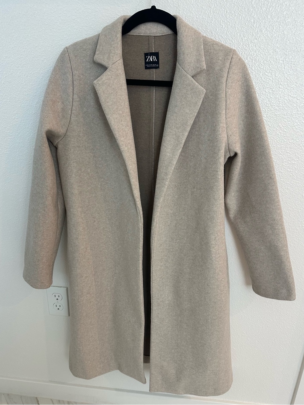 Zara Beige Long Trench Coat